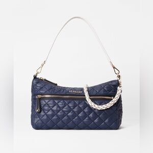 MZ Wallace Crosby Shoulder Bag in Dawn/White